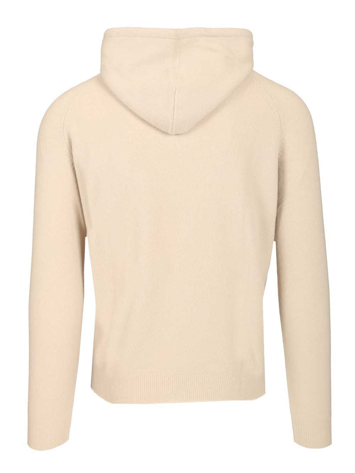 Al Duca D'Aosta Mohair Hooded Sweater Knitwear - Beige | bb8d46c7466d1da8279e6d920df6f7c8499cdf6c