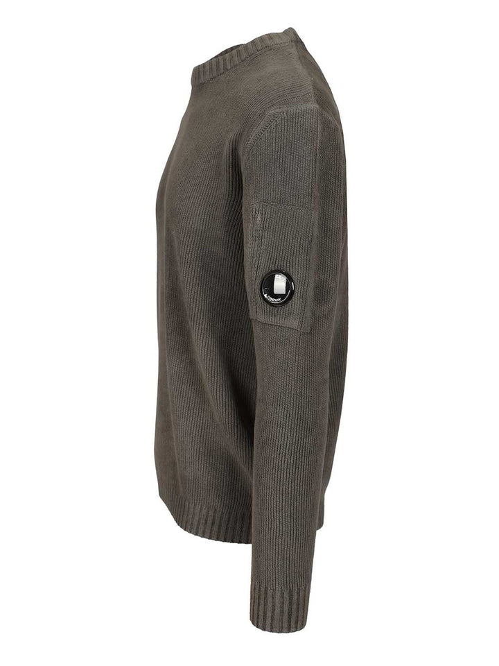 C.P. Company Cotton Chenille Sweater Knitwear - Grey | ba56f0267cacb668a8362aaa7a0ba3f29aef85ad