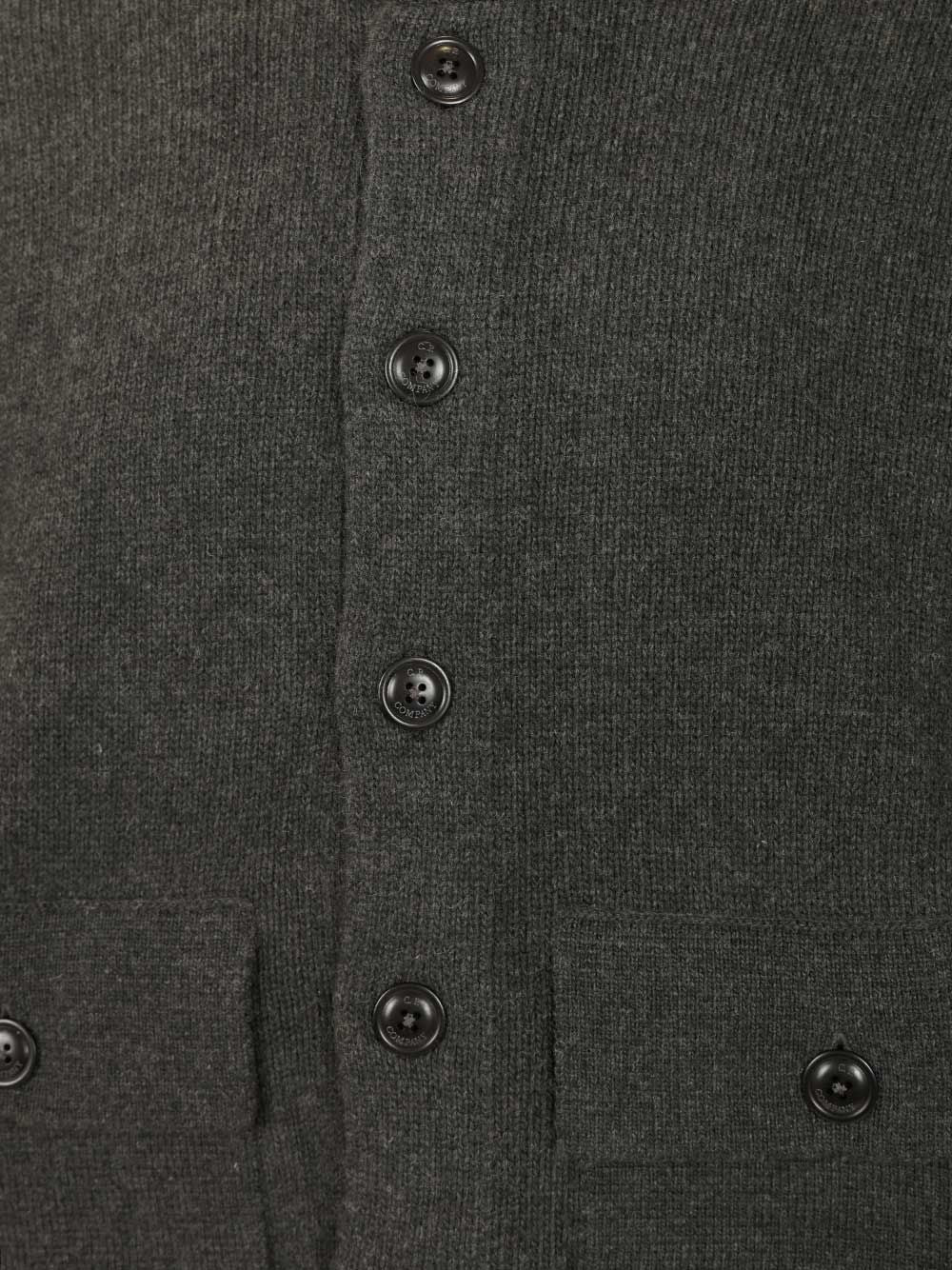 C.P. Company Lambswool Grs Cardigan Knitwear - Grey | 356e56a275292e16a6eca2a0fe192d51cea6d136