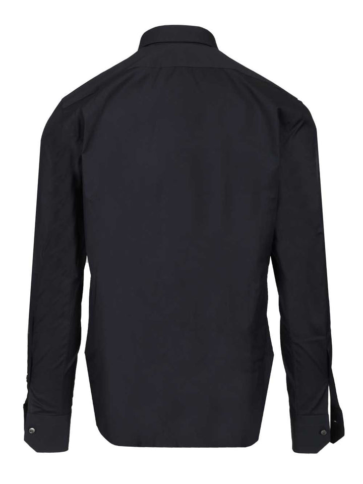 Ermenegildo Zegna Stretch Cotton Shirt Shirts - Blue | 30f4386ecfedb9cf0a510ffc3aedd62725ff3ce0