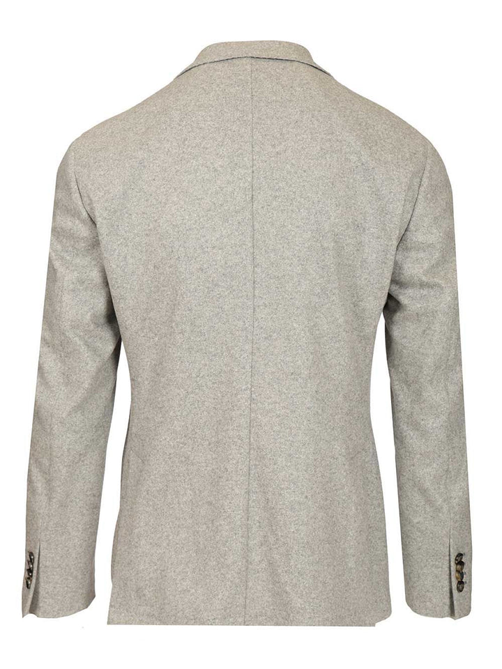 Al Duca D'Aosta Cashmere Blazer Jackets - Grey | 98d7298870cd413219448ae3037f06e3dbc69cb5