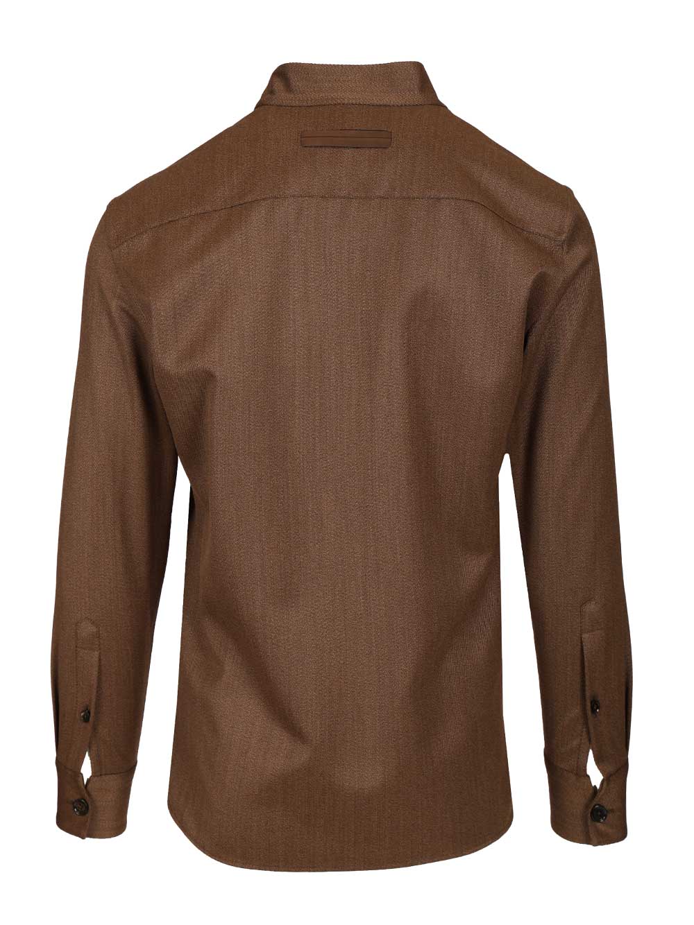 Ermenegildo Zegna Wool Overshirt Jackets - Brown | c7434c8e3455debac08eb5b7efaa36f0c793fdda