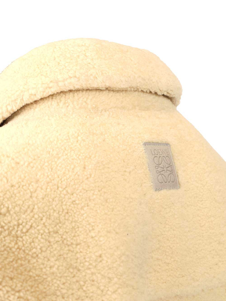 Loewe Shearling Overshirt Shirts - White | 07282e2f3921a9b8f4162dca440c1e1959b89ac6