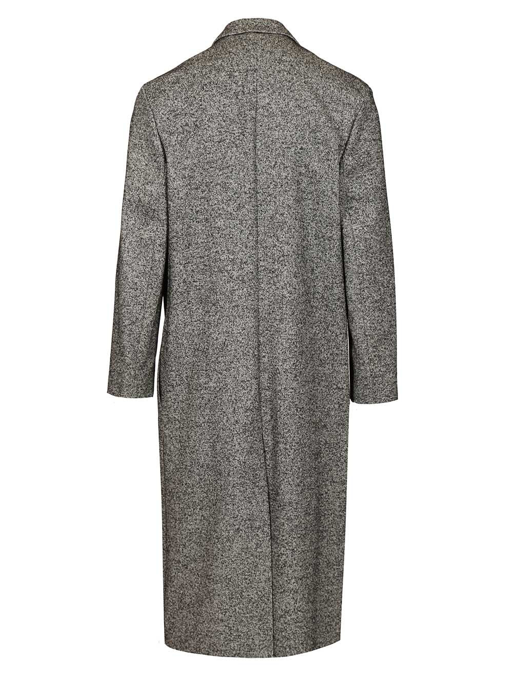 Loewe Double-Breasted Wool Blend Coat Coats - Grey | 6e4562273f8508d872edc7761893b0d080ff80f6