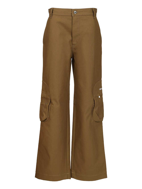 Bookish Cotton Cargo Pant Trousers Brown