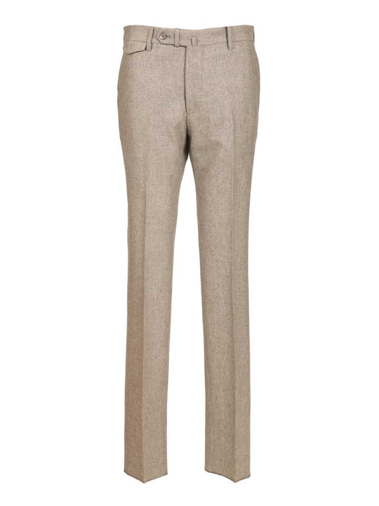 Flannel Trousers Beige