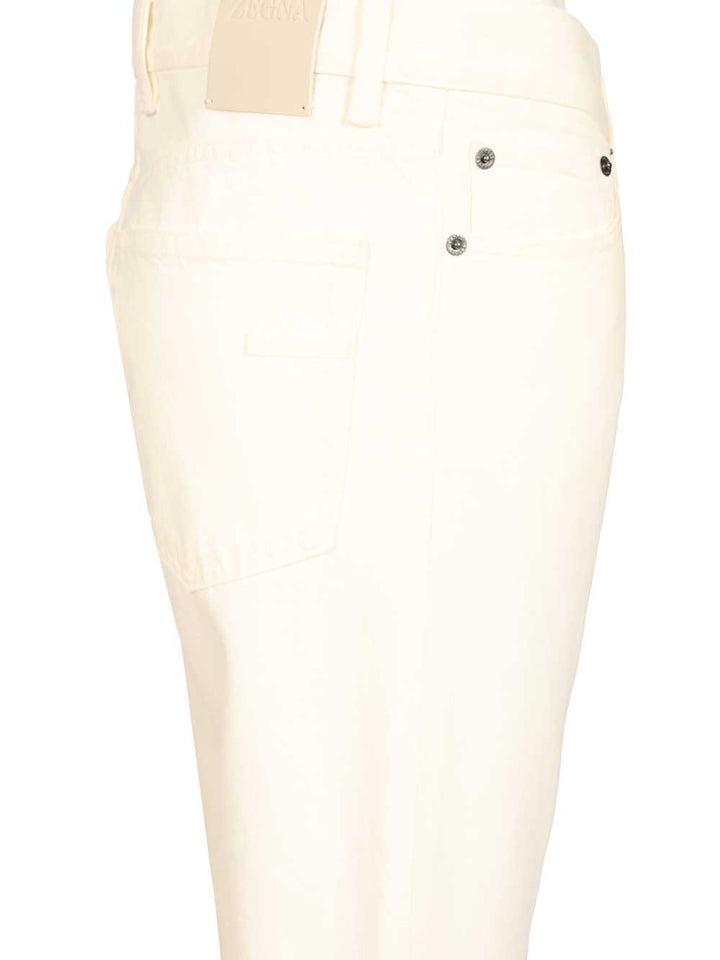 Ermenegildo Zegna Roccia Jean Jeans - White | 7db50922c130a685353b1915efa39d4a01ca11f7