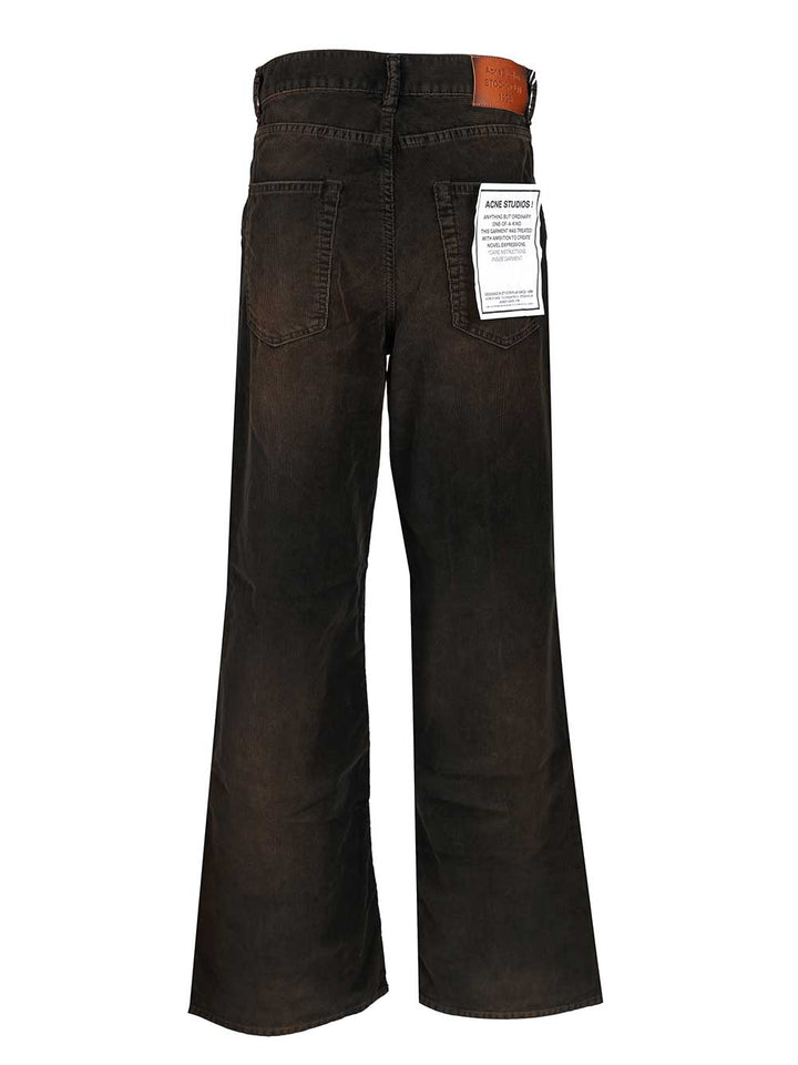 Acne Studios Corduroy Trousers Shirts - Black | 7a4fb36195ce12d2be0f8a520e62707529246783