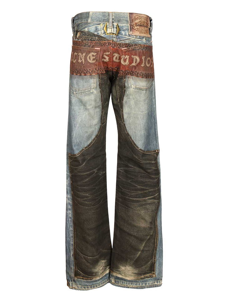Acne Studios Trompe L'oeil Jean Trousers - Multicolor | 16b8673438c8126e520d8be5d3838bc991b72017