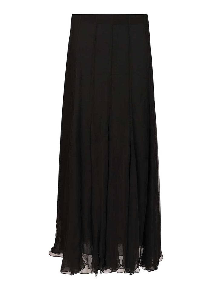 Chloe' Flowing Maxi Skirt Skirts - Black | 3b53c9e50b576a84c1cce2298cf0f7d472883a48