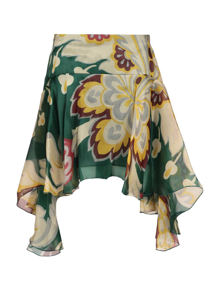 Etro Asymmetrical Midi Skirt Skirts - White | 0bfdc1f47459f0b955e4da4f58a276fcfccb1b47