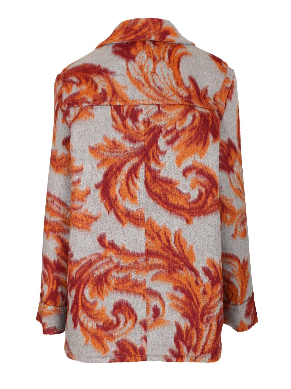 Etro Jacquard Wool Blend Coat Coats - Multicolor | 4c044ce4254f2050623dd02a67b3db2c1edb6a10