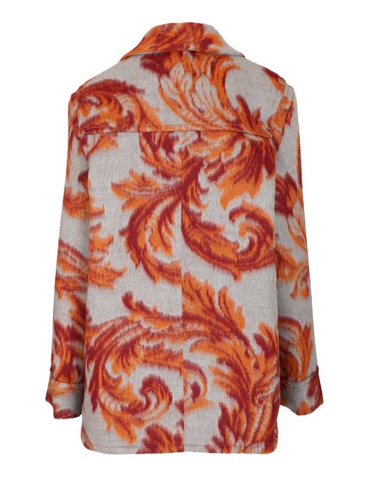Etro Jacquard Wool Blend Coat Coats - Multicolor | 4c044ce4254f2050623dd02a67b3db2c1edb6a10