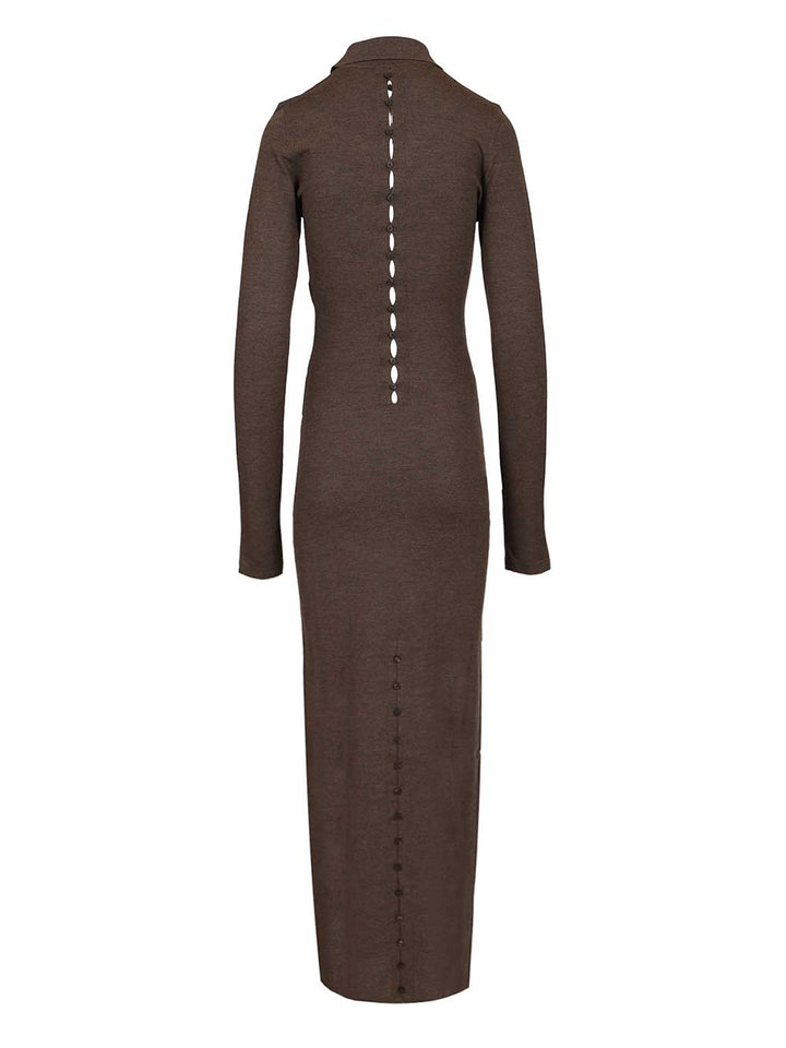 Jacquemus Merino Polo Dress Dresses - Brown | e02ac8eee9b6eabdb40b145fb2417dc493dcd057