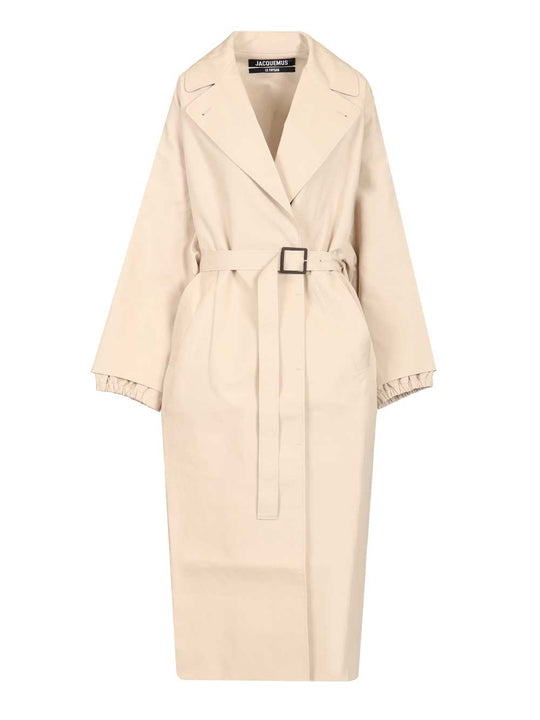 Trapezi Trench Coat Coats White