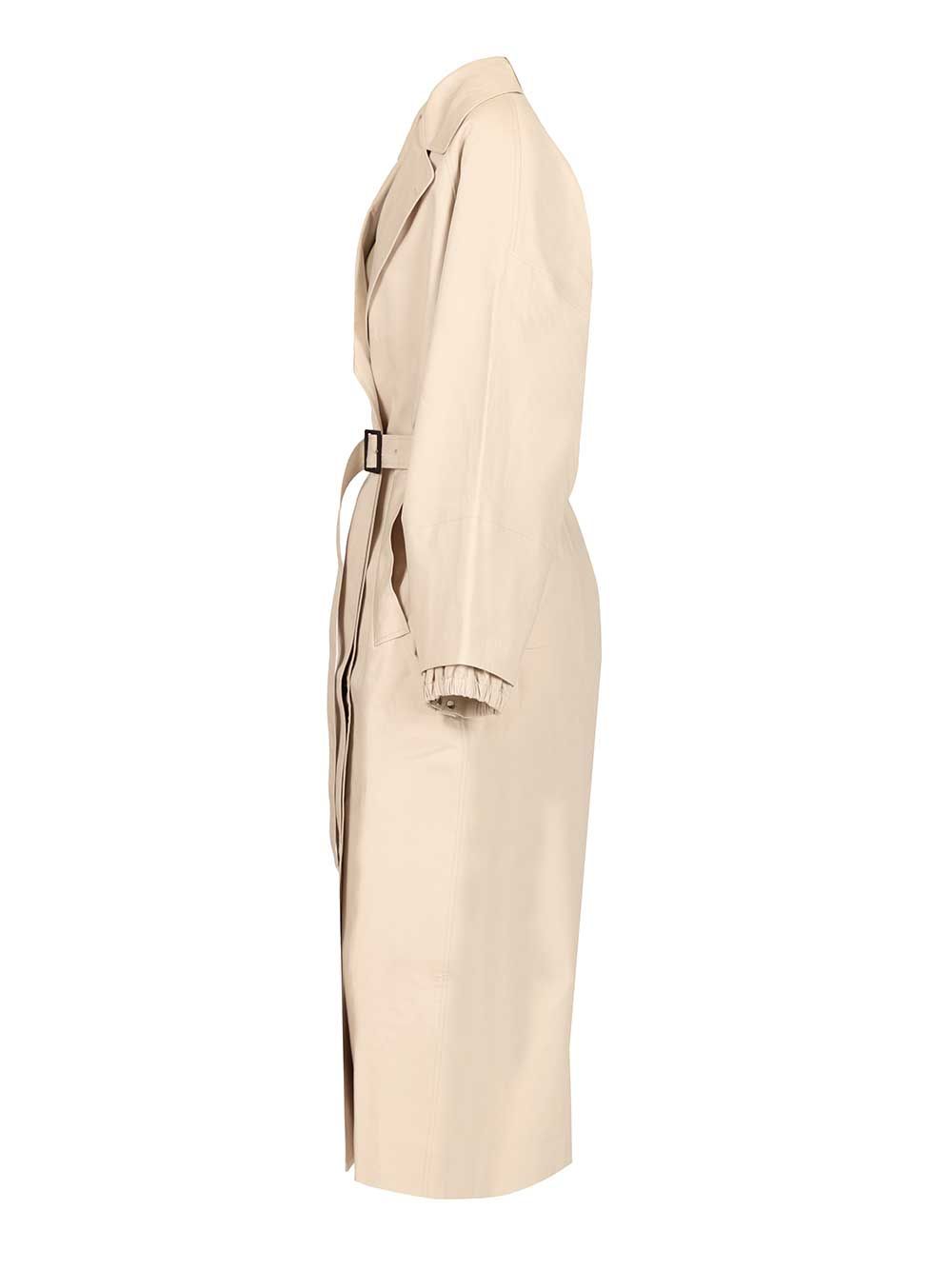 Jacquemus Trapezi Trench Coat Coats - White | 820bc5da5634b307d9da1d26ebe99250822485ac