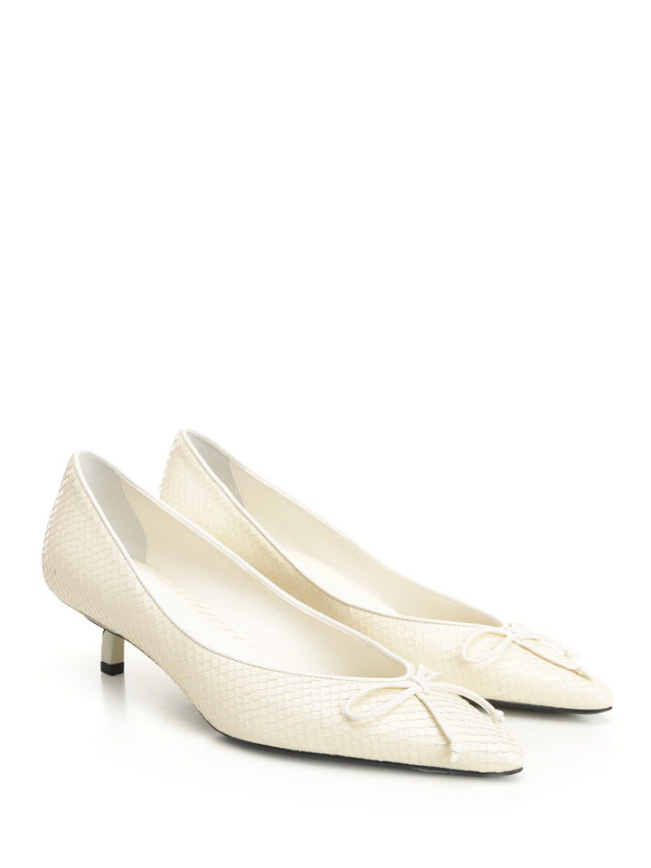 Jacquemus Tourni Décolleté Pumps - White | e3def9488c280d33ba08373f5e4123d3e4ef0d69