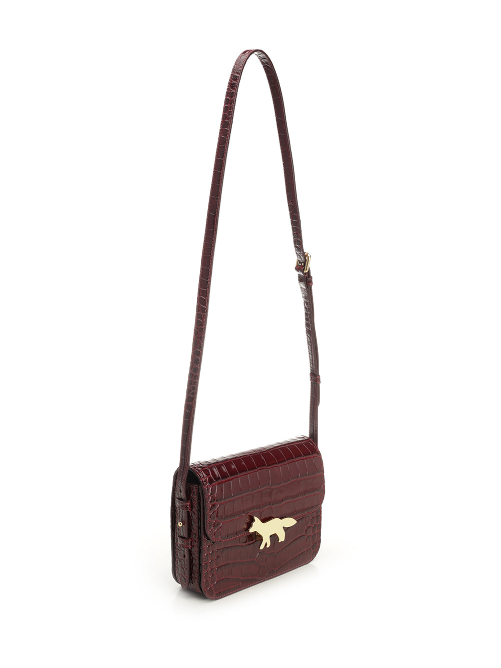 Maison KitsunÉ Edie Bag Shoulder Bags - Bordeaux | d94e5936cdf69ae817912b5e22f90121dbc846e6
