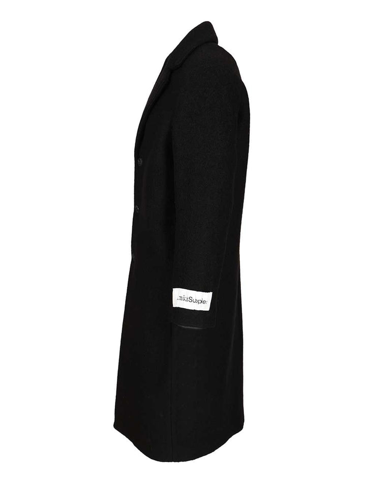 Amish Oversized Wool Blend Coat Coats - Black | 9067c7dac8af13444f61eea80db231ebab1d89d7