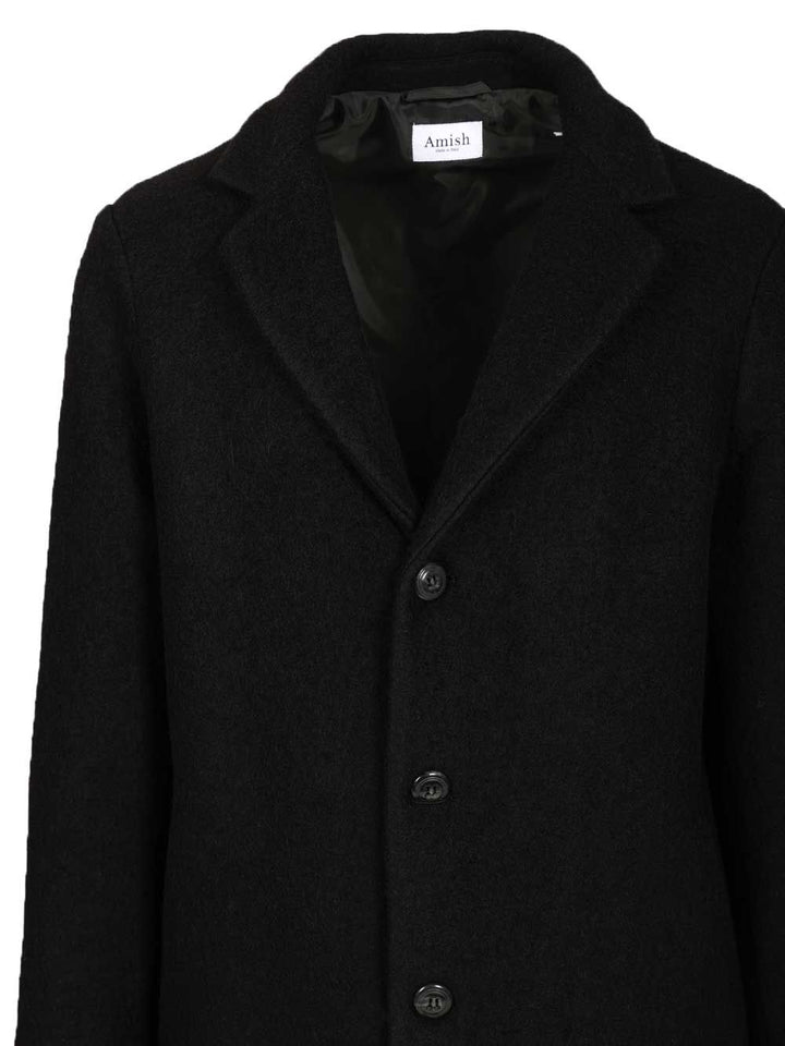 Amish Oversized Wool Blend Coat Coats - Black | 1ddcc94240a8fb03be14f9f9a323d42412559c2a