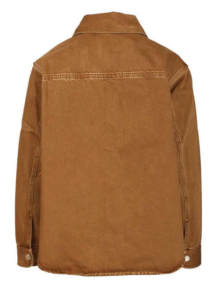 Ami Oversized Shirt Shirts - Brown | a09d4d0f63d5a1b22841c870214236ca7081b0ab