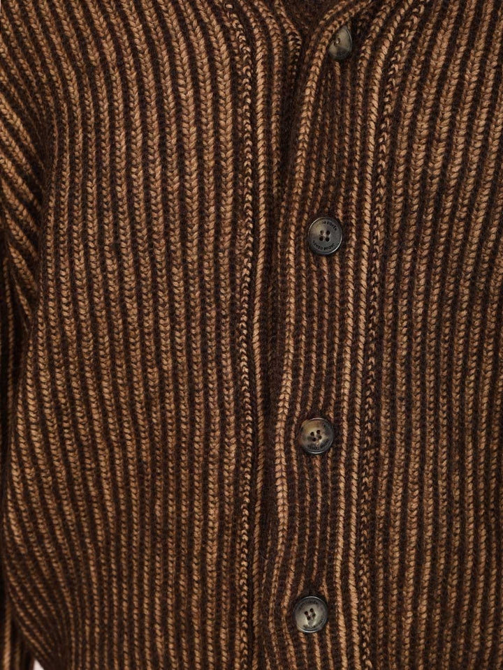 Jacob Cohen English Knit Cardigan Knitwear - Brown | ddd0474603cb1085dd92191545f2679964af7b92