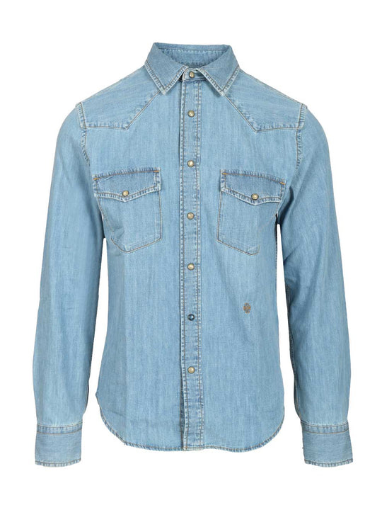 Western Shirt Shirts Light Blue