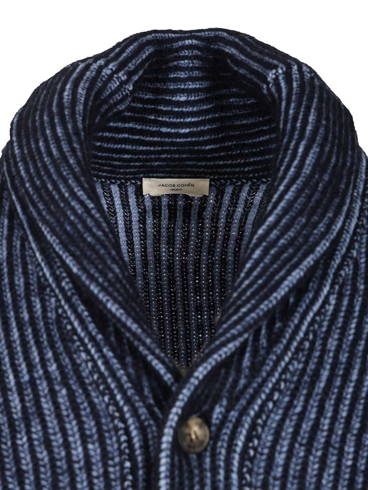 Jacob Cohen English Knit Cardigan Knitwear - Blue | 5d40e156c09dd5477b5eab90dfde6e74a49a5868