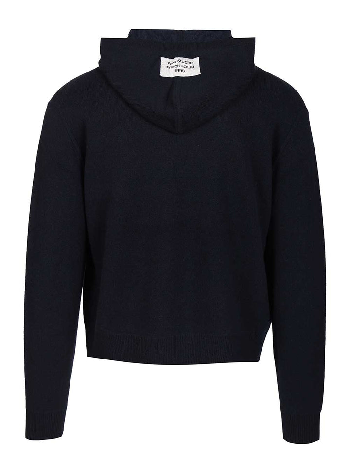 Acne Studios Cashmere Hooded Sweater Knitwear - Blue | 6ee5b9682b841998f9a53689a50ba26596b927c4
