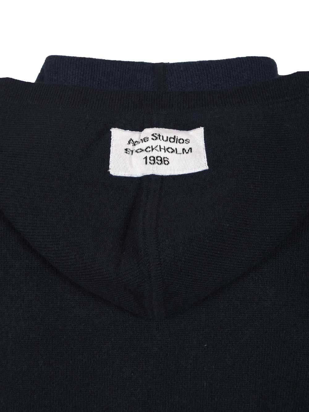 Acne Studios Cashmere Hooded Sweater Knitwear - Blue | 11284fac85388d747d7ae99eb268160597bb0631