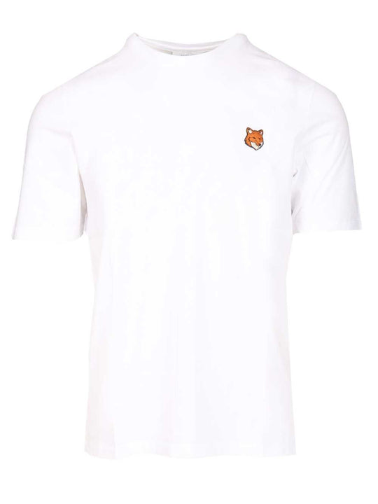 With Fox Head Embroidery T-Shirt White