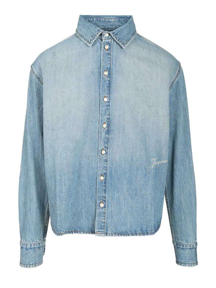 Jacquemus Simon De-Nîmes Denim Shirt Shirts - Light blue | 29d60aa6911cd2b1b96e7e262a5832a0be0ae8cc