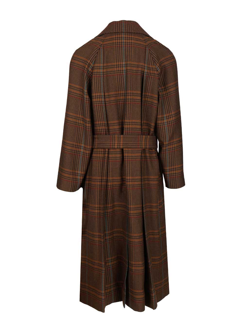 Saint Laurent Long Coat Coats - Brown | 1530503108aafba3f4b6ce228b7ebb4a68e41543