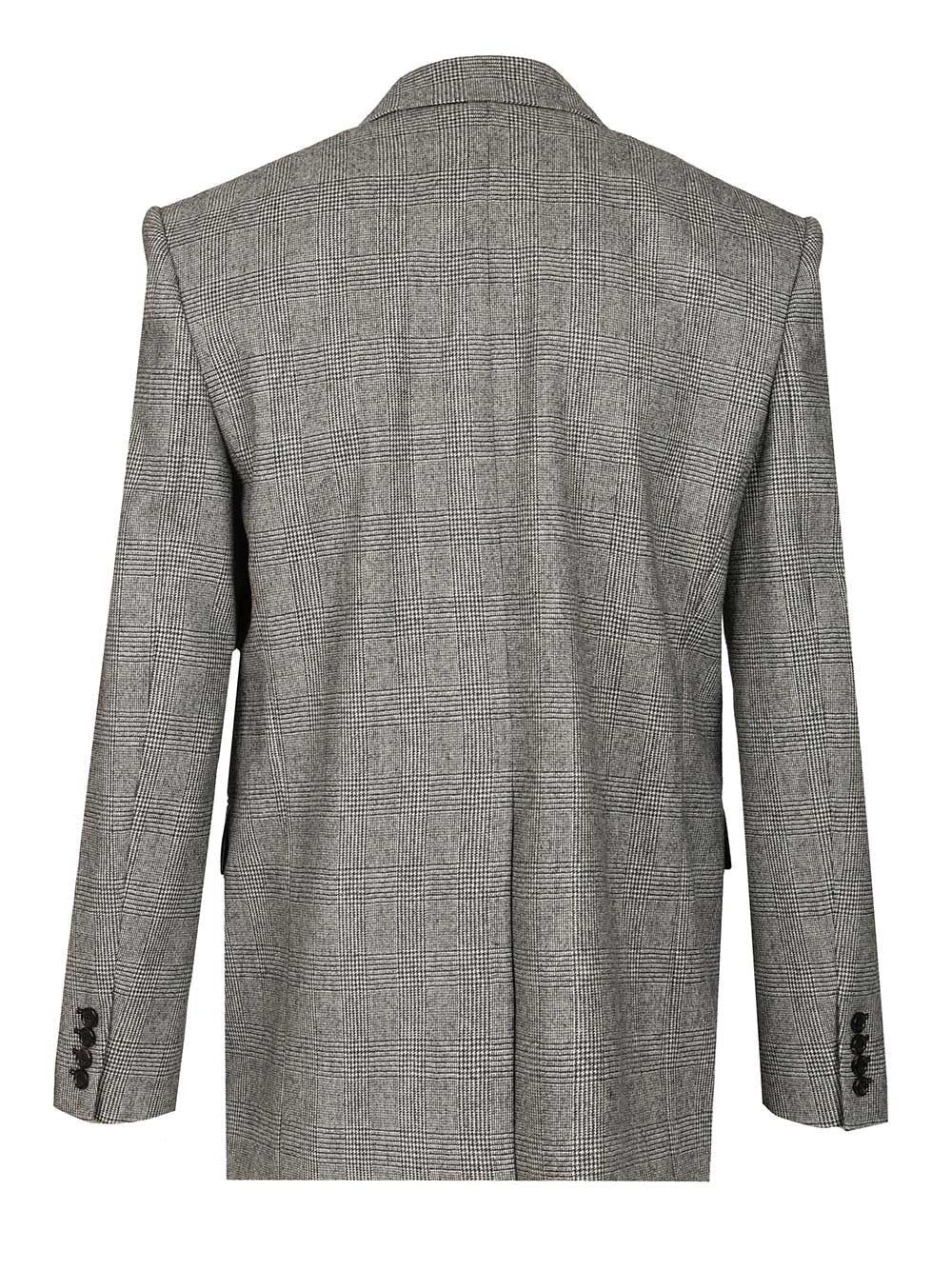 Saint Laurent Flannel Jacket Jackets - Grey | ce336c7da3b93295224031f02f2ba045a58e2a3e