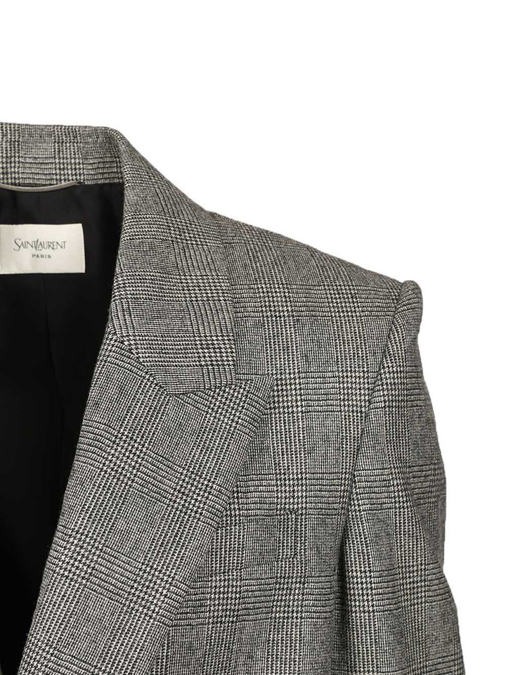 Saint Laurent Flannel Jacket Jackets - Grey | 4d166250505e775de35021cec25d4d572a7716a6