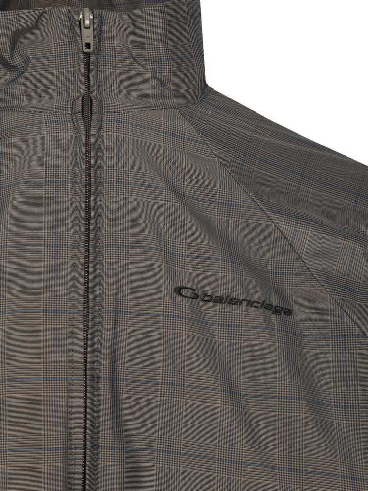 Balenciaga Prince Of Wales Windbreaker Jackets - Grey | 5159843d736e19cba677b33f7a973d25c64e4356