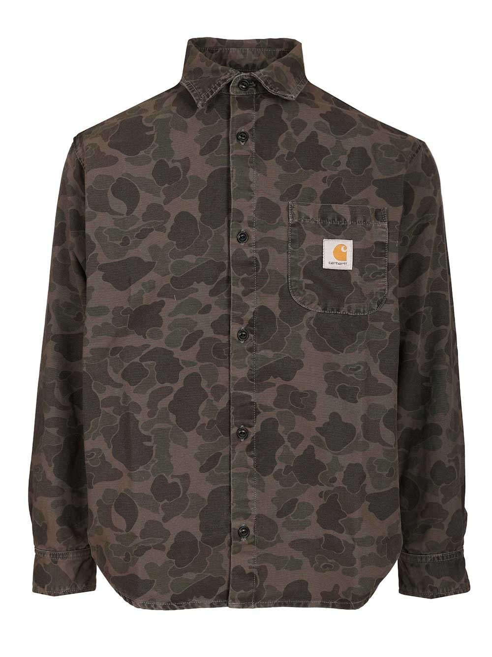 Carhartt Wip L/S Duck Shirts - Camouflage | 79d6456d3eeeca8d29b2e09fe0eef7df08046ac1