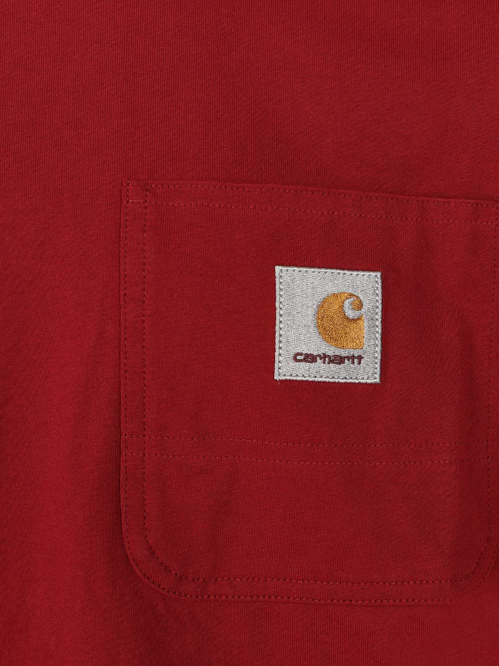 Carhartt Wip S/S Work Pocket T-Shirt - Red | 4b300a034e16cfb5e2c5e818c1bdc867dc90df47