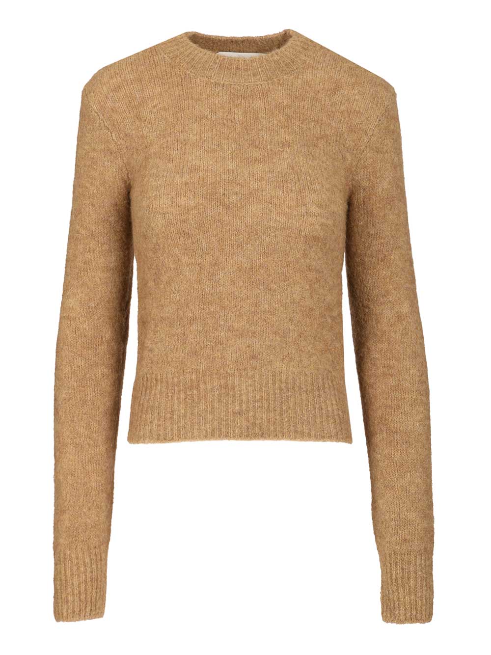 Ami Wool And Alpaca Knit Sweater Knitwear - Brown | 68c5e69f9988120f1fe186739e8c458bd64da250