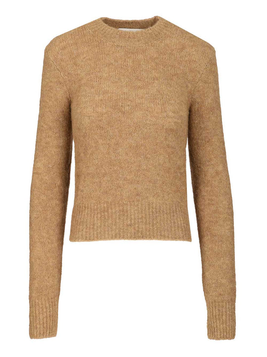 Wool And Alpaca Knit Sweater Knitwear Brown