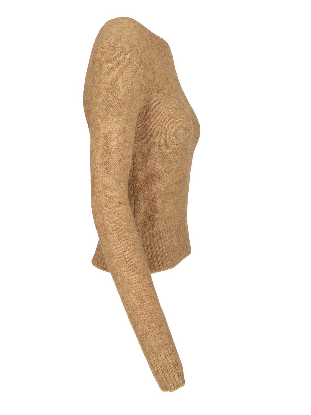 Ami Wool And Alpaca Knit Sweater Knitwear - Brown | 17e95a7e333316b1be762db1a3c9c1163aeb769a