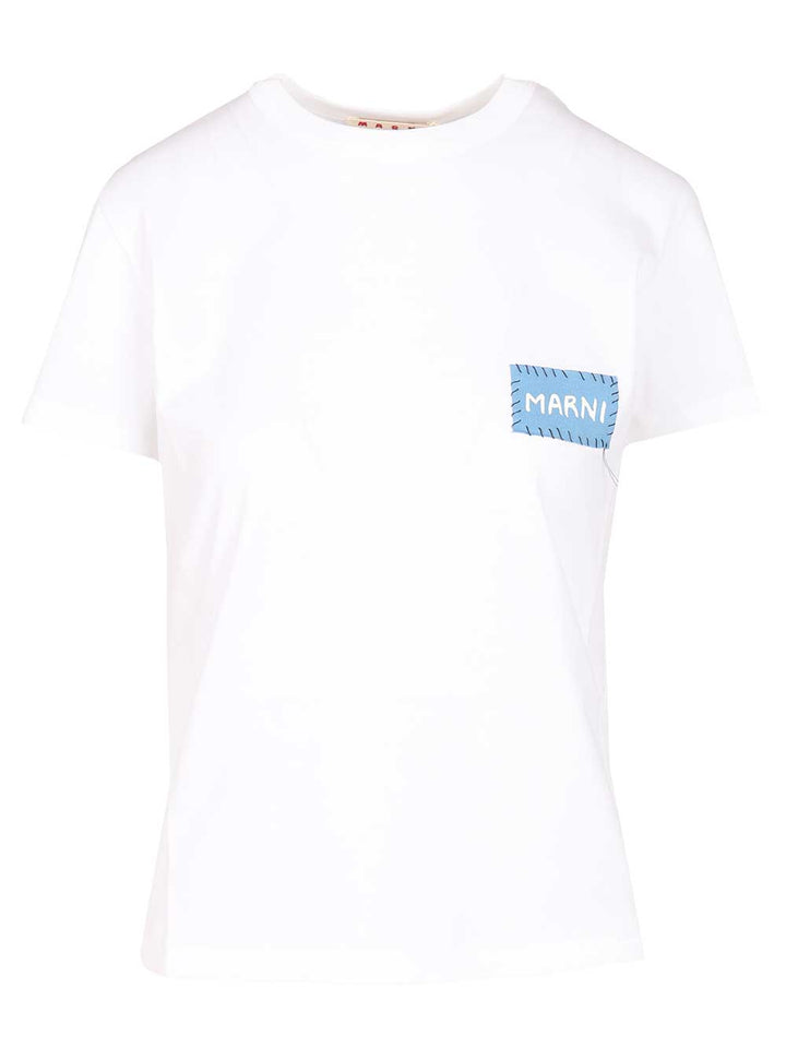 Marni Cotton Jersey T-Shirt - White | f0dfb00874d425d3c69dcfae1ea801a1b86ad867