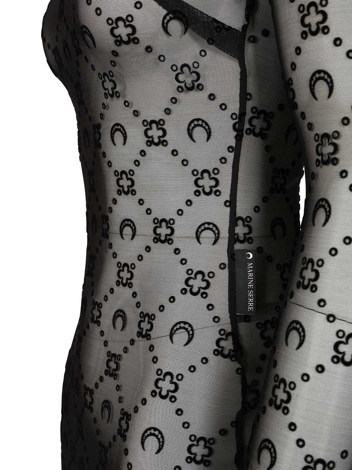 Marine Serre Long Dress Moonogram Dresses - Black | ef17343572040087297f9b7e0a0027f914c18e19