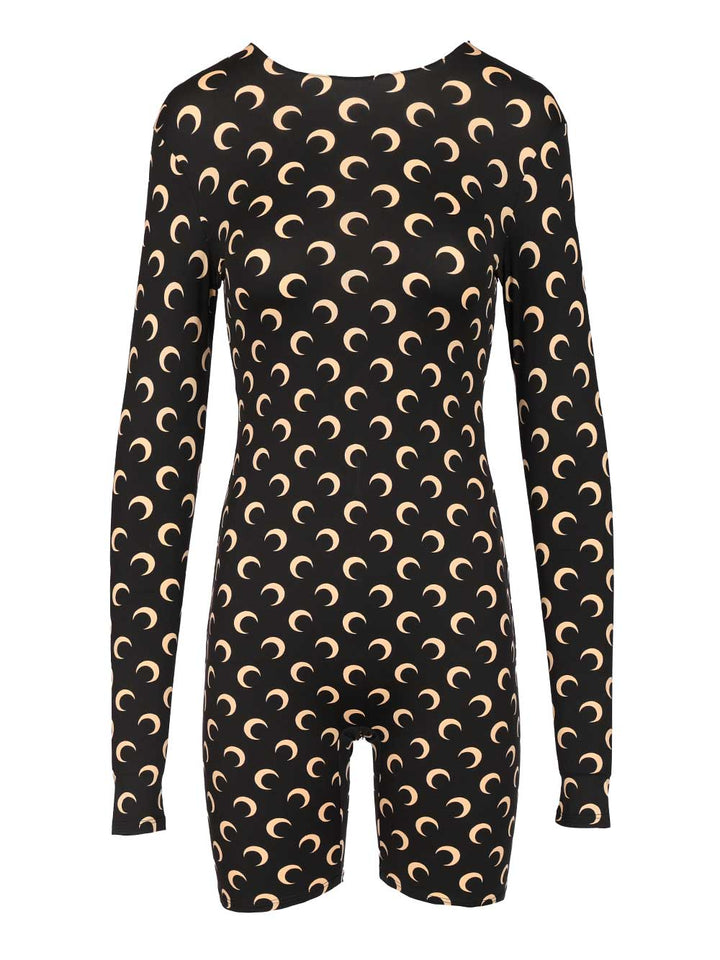 Marine Serre Crescent Moon Print Jumpsuit Trousers - Black | b6e842ae3d13ea2e5b8bfd46a759436b3e6a2f41