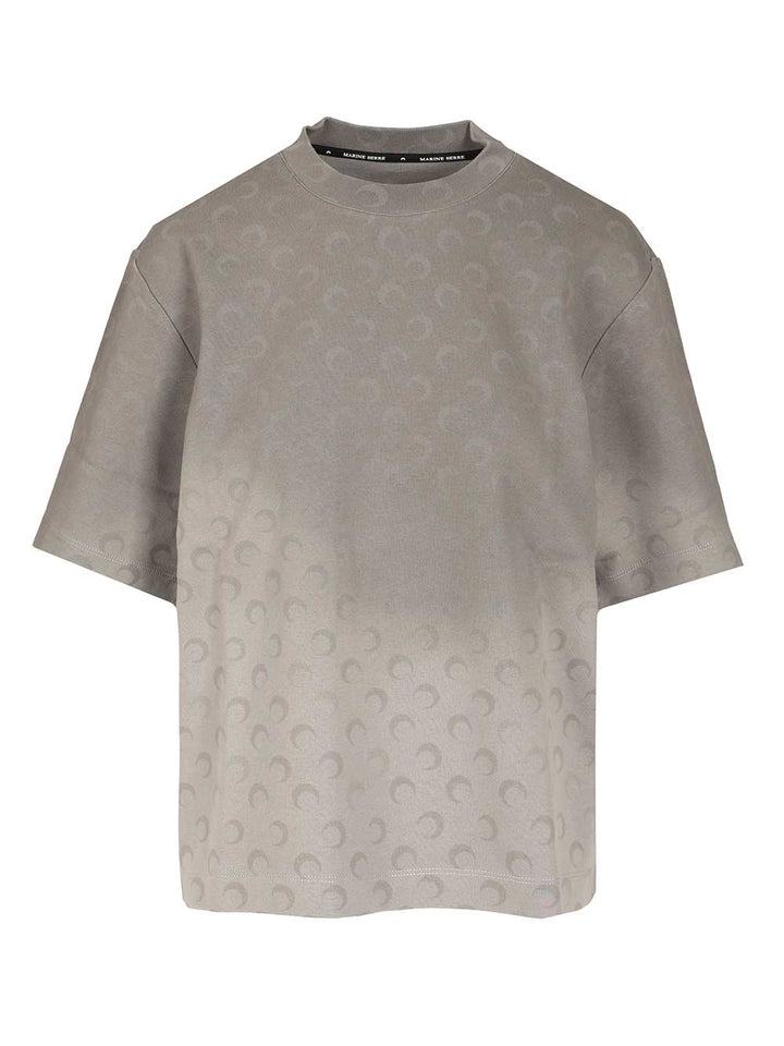 Marine Serre Faded Moon T-Shirt - Grey | 4d6c40546e8759d5ea178b85804c97ec642d8f9d