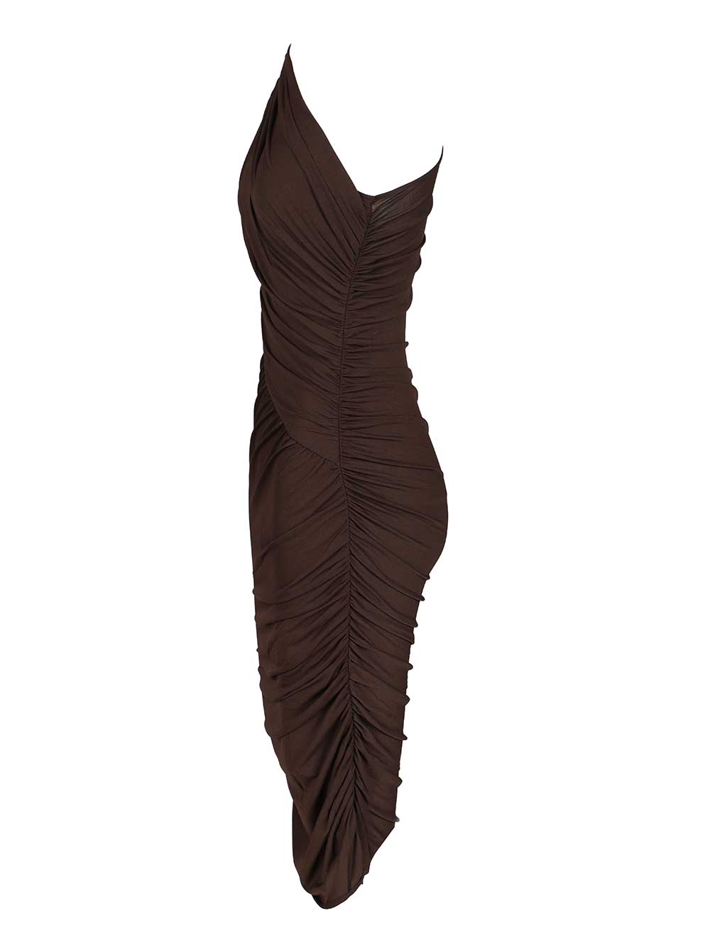 Rick Owens Lilies Amira Short Dress Dresses - Brown | 20c49223cd6b3855ca73889bf6729ccab9612fd7