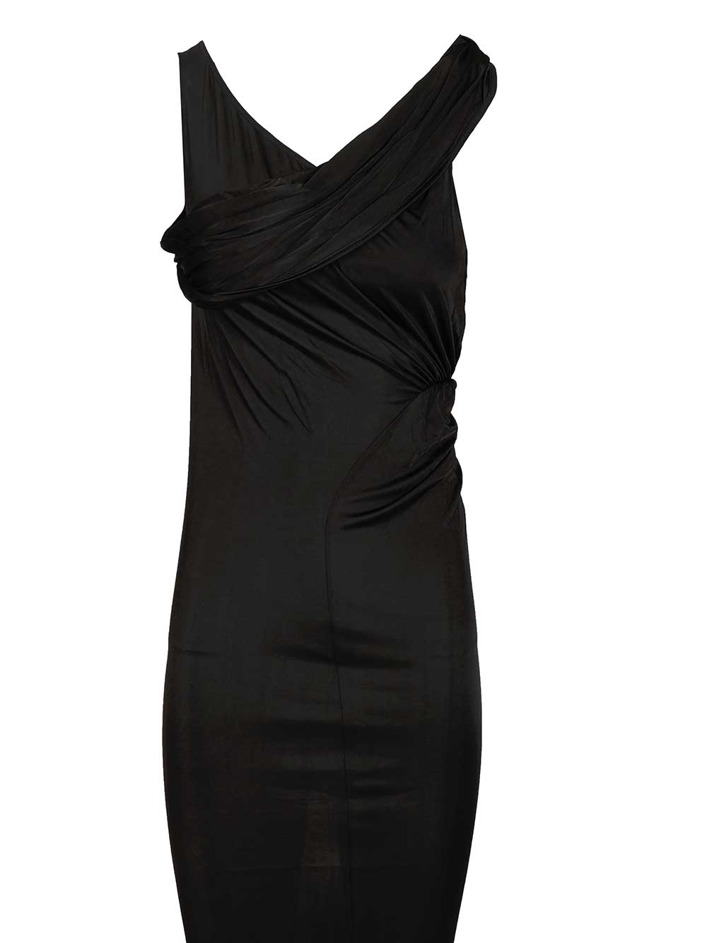 Rick Owens Lilies Sahara Asymmetrical Long Dress Dresses - Black | 8f35247b50ac886bf3f5913aa0a64afaa47096d8