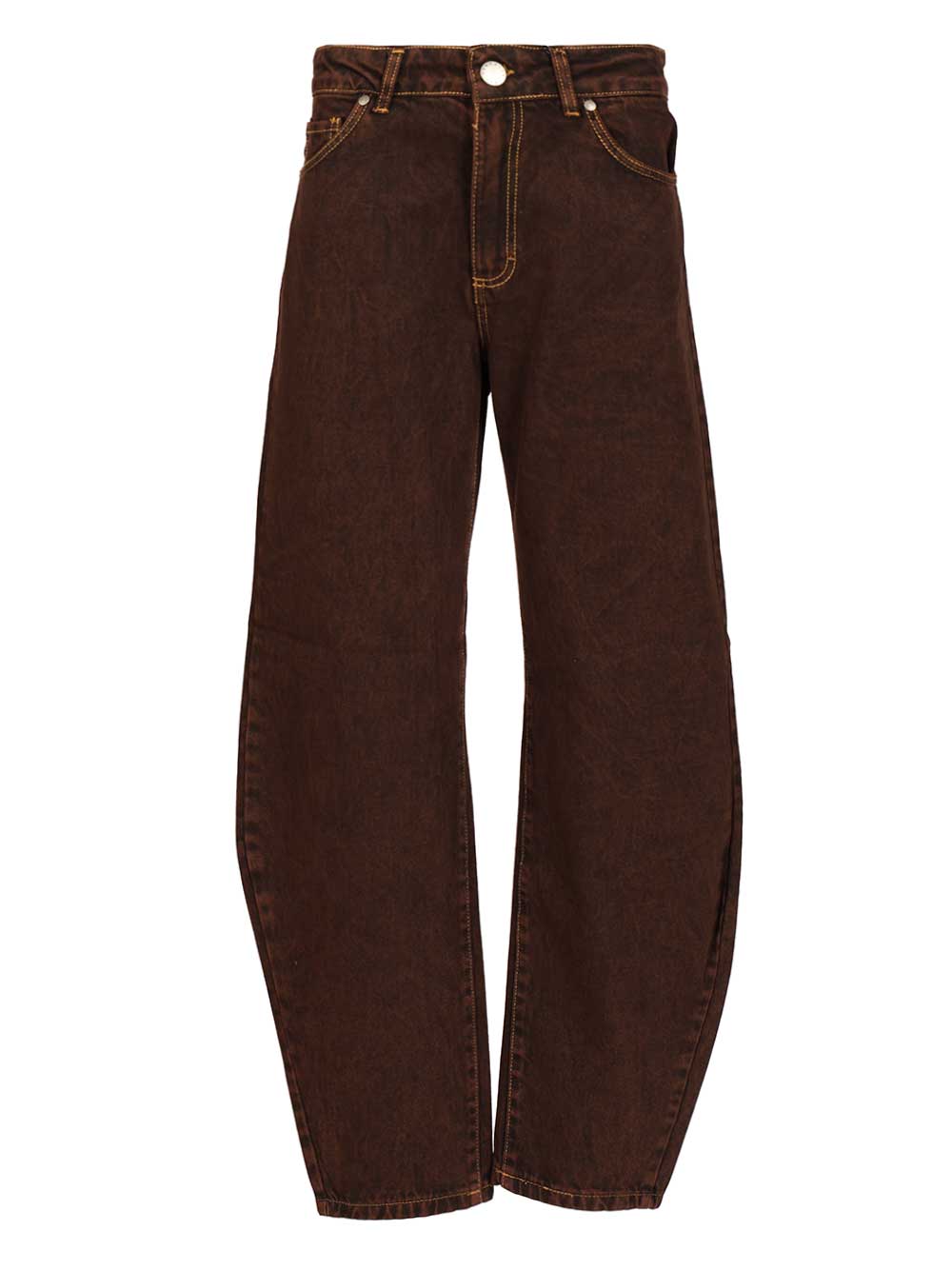 Federica Tosi Balloon Jeans - Brown | ea6d1c3b88881e3ddc23a88c775a57553ceeb5c7