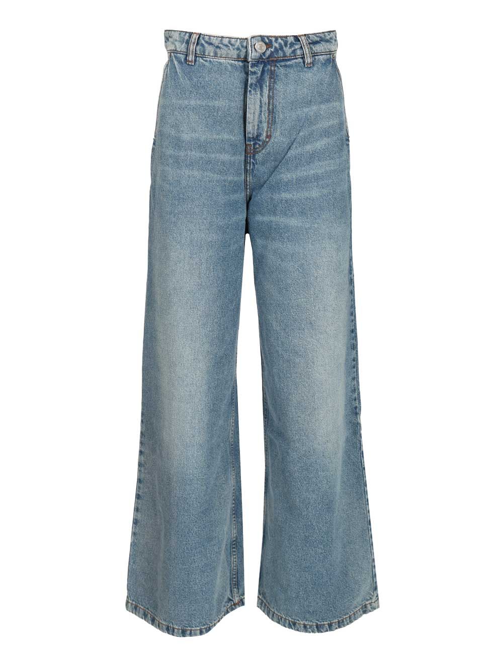 Ami Super Wide-Leg Jeans - Blue | 4ec6bb8b497d956e3bb18e831c8a77fbd71d98d6