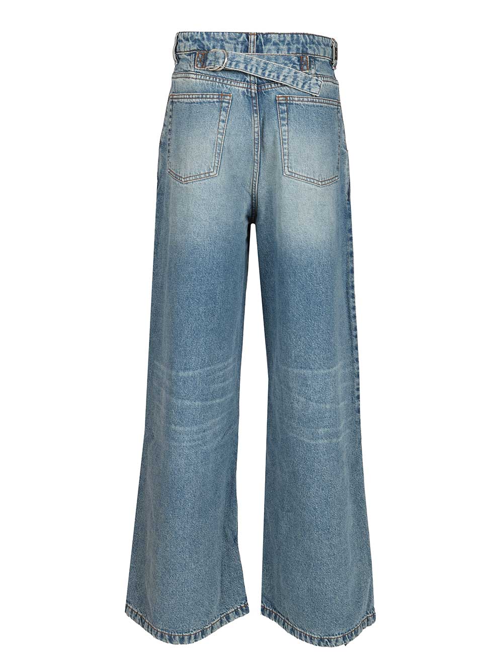 Ami Super Wide-Leg Jeans - Blue | 9e239b9dc32e981da13f4810f0434ed61b124696
